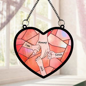 Personalized Gifts For Mom Suncatcher Window Hanging Ornament 03qhtn250424 - Ornaments - GoDuckee