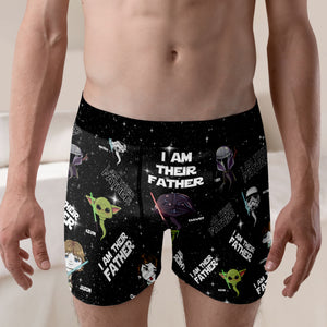 Personalized Gifts For Dad Men's Boxers I Am Their Father 04TODT240124HA - Boxers & Briefs - GoDuckee