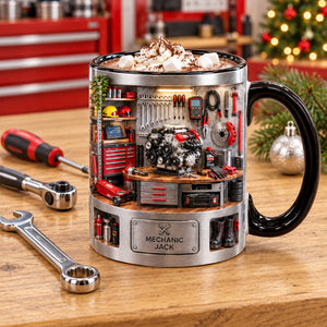 Classic Garage Accent Mug - Personalized Gifts For Mechanic 06ttqn061026 - Coffee Mug - GoDuckee