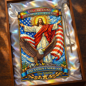 God Blessed America - Celebrated America 250th Anniversary Suncatcher - Personalized Gifts 06tylu040326 - Ornament - GoDuckee