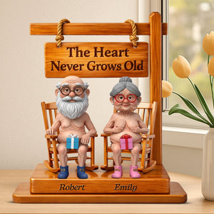 Naughty Old Couple Acrylic Plaque - Personalized Gifts For Couples 04ohqn020226 - Shaped Plaques - GoDuckee