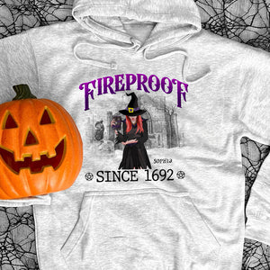 Fireproof Since 1692- Personalized Shirt- Gift For Halloween- Witch Shirt - Shirts - GoDuckee