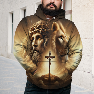 Personalized Gifts For Christian Shirt 04xqpu160125 Jesus And Lion - AOP Products - GoDuckee