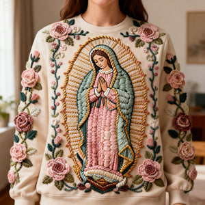 Virgin Mary 3D Sweatshirt – Personalized Gifts For Christian 04naqn221225 - AOP Products - GoDuckee