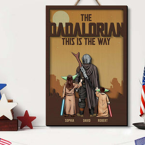 Dad Way Personalized Wooden Art - 2 Layers Wood Sign -04QHQN020523HH - Wood Sign - GoDuckee