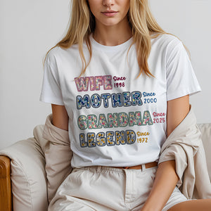 Custom Year Mom Shirt - Personalized Gift For Mom 03XQLU260325 - Shirts - GoDuckee