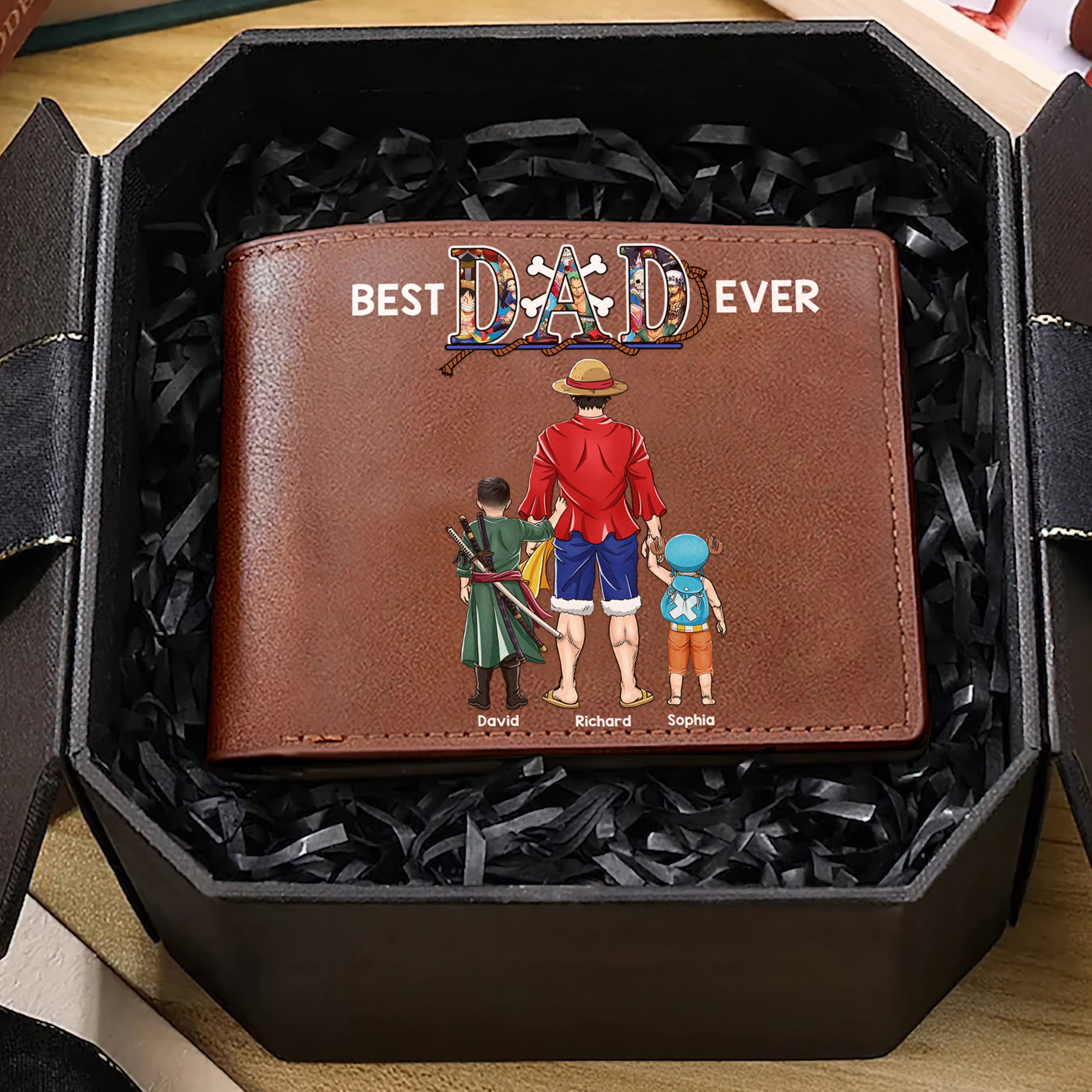 Personalized Gifts For Dad PU Leather Wallet 07QHQN040524PA Father's Day - PU Leather Wallet - GoDuckee