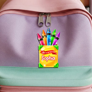 Crayon Box Personalized Gifts For Kids Keychain 04pgtn300625 - Keychains - GoDuckee