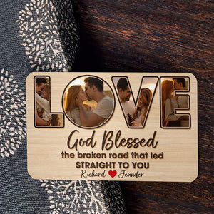 Custom Photo Gifts For Couple Aluminum Wallet Card 01xqqn020125 - Wallet Card - GoDuckee