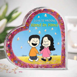 Personalized Gifts For Couple Heart Plaque 01OHMH051224DA - Shaped Plaques - GoDuckee