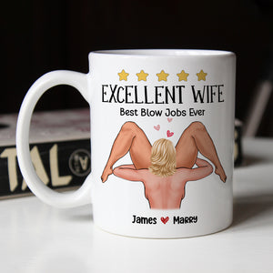 Sizzling Love, You Are Very Excellent, Personalized Coffee Mug For A Sexy Couple, Perfect Gifts for Couples, - Coffee Mug - GoDuckee
