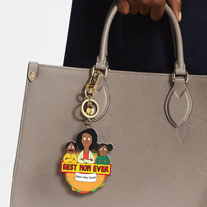 Personalized Gifts For Mom Keychain Best Mom Ever 02TOQN100225HG - Keychains - GoDuckee