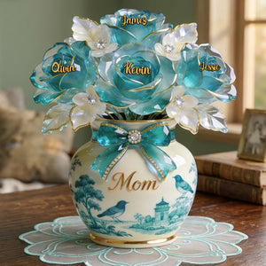 Toile De Jouy Mother Acrylic Plaque - Personalized Gifts For Mothers 02pgmg090326 - Shaped Plaques - GoDuckee