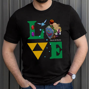 Gift For Couple, Personalized Shirt, Love Hugging Couple Shirt, Couple Gift 05NAHN110723HH - Shirts - GoDuckee