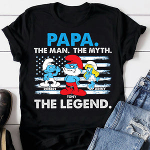 Papa The Man The Legend, Personalized Shirt Hoodie Sweatshirt 04DNPO250423 - Shirts - GoDuckee