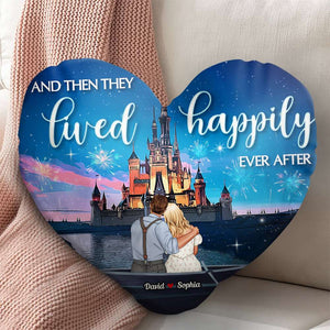 Couple And Then They Lived Happily Ever After 03acdt141223 Custom Shape Pillow - Pillow - GoDuckee