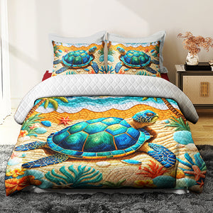 Gifts For Turtle Lovers Quilt Bed Set 03huqn170125 - Blanket - GoDuckee