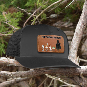 Personalized Gifts For Dad Leather Patch Hat 03qhtn210524 - Caps - GoDuckee