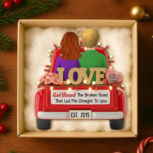 Personalized Gifts For Couple Christmas Ornament 04natn171025 - Ornament - GoDuckee