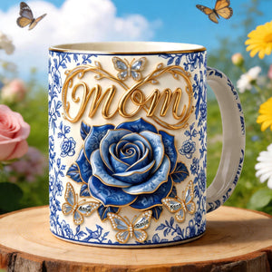 Toile De Jouy Mommy's Little Butterflies Coffee Mug - Personalized Gifts For Moms 03paqn240426 - Coffee Mug - GoDuckee