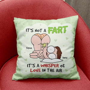 Personalized Gifts for Couple, Funny couple with green fart 03TOQN100724HH - Pillow - GoDuckee