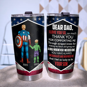 Dear Dad I Love You So Personalized Tumbler Cup, Gift For Father-6OHPO270423 - Tumbler Cup - GoDuckee