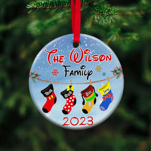 Family 04natn091023, Personalized Ornament - Ornament - GoDuckee
