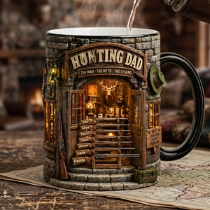 Dad Hunting Cabin Magic Mug - Personalized Gifts For Hunting Dads 01QHTA280426 - Coffee Mug - GoDuckee