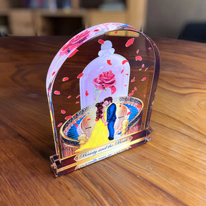 Couple Gift, Personalized Acrylic Plaque, Prince And Princess Kissing Couple Plaque 04HTHN201223PA - Decorative Plaques - GoDuckee
