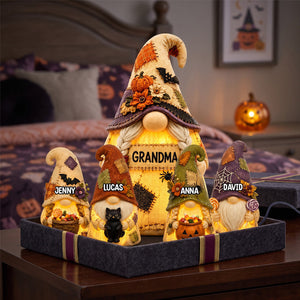 Gnome Grandma Acrylic Light Box - Personalized Halloween Gifts 03natn110826