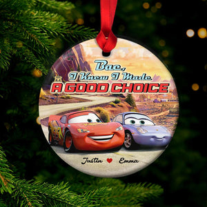 Couple I Made A Good Choice 01tohn291123 Personalized Ceramic Ornament - Ornament - GoDuckee