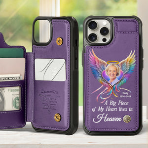 Personalized Gifts For Heaven Leather Flip Wallet Phone Case 03ACDT210325 - Phone Case - GoDuckee