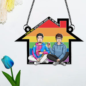 Personalized Gifts For Couple Suncatcher Ornament 04NAPU180624HH - Ornament - GoDuckee
