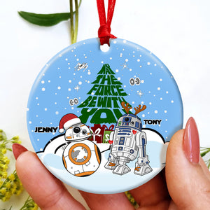 I Want To Roll With You For The Rest Of My Life, Couple Gift, Personalized Ceramic Ornament, Movie Couple Ornament, Christmas Gift 03HTPO110723 - Ornament - GoDuckee