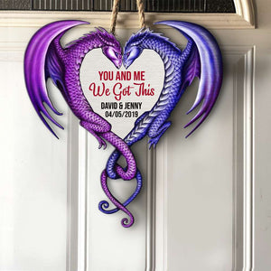 Personalized Gifts For Couple Wood Sign You And Me We Got This - Wood Signs - GoDuckee