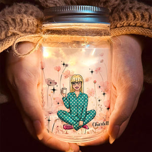 Personalized Gifts For Daughter Frosted Jar To My Daughter 03KALU020125HH - Drink Jar - GoDuckee