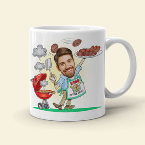Is Dad The Grillmaster - Gift For Dad- Custom Dad Photo Coffee Mug- Father's Day Mug - Coffee Mug - GoDuckee