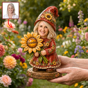 Gnome Grandma Acrylic Plaque - Custom Photo Gifts For Grandmas 01naqn230426 - Shaped Plaques - GoDuckee