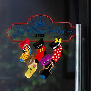 Family Socks, Personalized 03NATN231023 Decal - Home Decor - GoDuckee