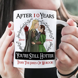 Personalized Gifts For Couple Coffee Mug You're Still Hotter 02HUDT250225TM - Coffee Mug - GoDuckee