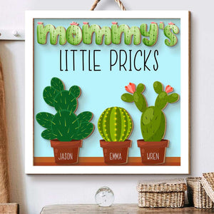 Personalized Gifts For Mom Wood Sign Mommy's Little Pricks 01NADT140324 - Wood Signs - GoDuckee