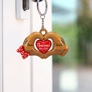 Mouse Couple Keychain - Personalized Gifts For Couple 01natn160625 - Keychains - GoDuckee