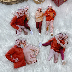 Custom Photo Gifts for Old Couple Ornament 186acvp140924 - Ornament - GoDuckee