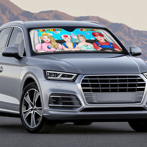 Personalized Gifts For Family Windshield Sunshade 04htpu210624hg - Doormat - GoDuckee