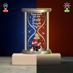 Personalized Gifts For Couple LED Light Let The Sexy O'clock Begin - Led Lights - GoDuckee