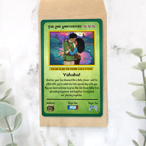 Personalized Gifts For Couple Love Game Aluminum Wallet Card Valentine 03XQQN051224HG - Wallet Card - GoDuckee