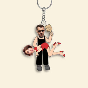 Custom Photo Gifts For Funny Couple Keychain 01OHMH141224 - Keychains - GoDuckee