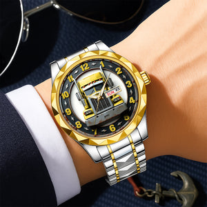 Trucker's Pride - Men's Watch Personalized Gifts for Truckers 03HUDT240725 - Men's Watch - GoDuckee