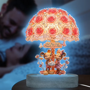 Cartoon Couple Led light - Personalized Gifts For Couple 04naqn120625 - Led Night Light - GoDuckee