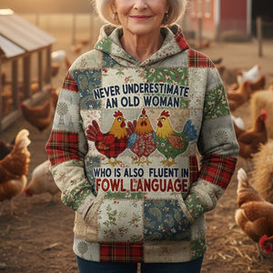 Personalized Funny Gifts For Chicken Lovers Hoodie 02natn251125 - AOP Products - GoDuckee